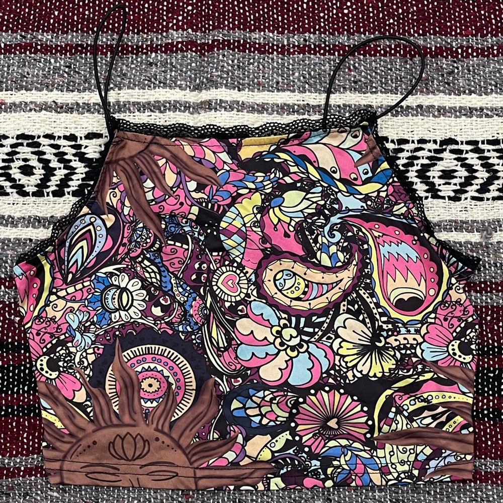 colorful cropped top